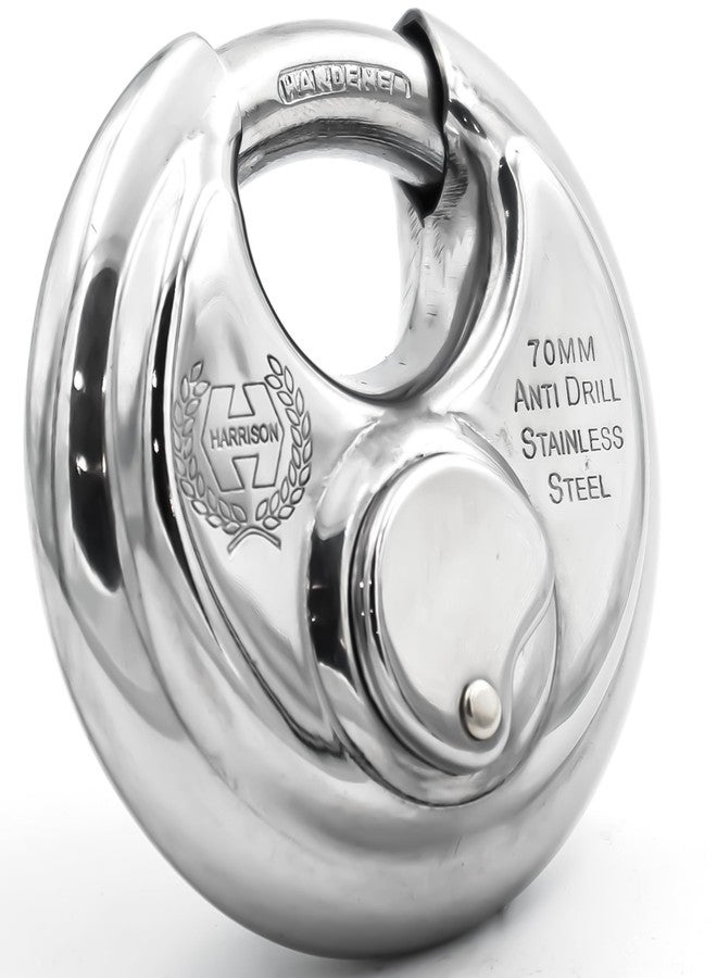 Harrison 70mm 12 Pin Round Padlock Pack of 2| Padlock, Padlocks, Locks for Home, Locks for Main Door - Image 3